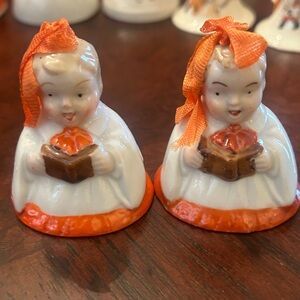 Vintage Porcelain Christmas Bell/Ornament Choir Boy 1940’s/1950’s Made in Japan